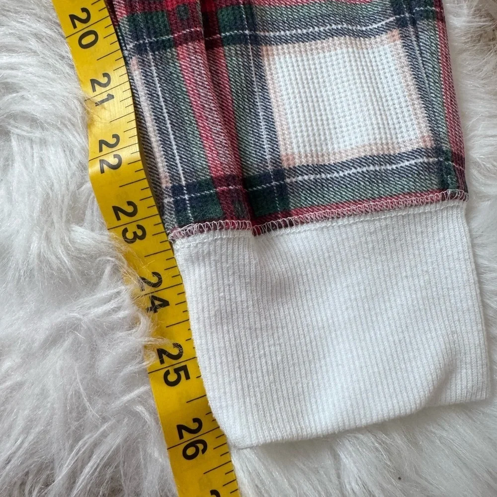 Stars Above Size S Plaid Jogger Pajama Set